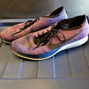 Nike Flyknit Racers - used size 11 Indigo